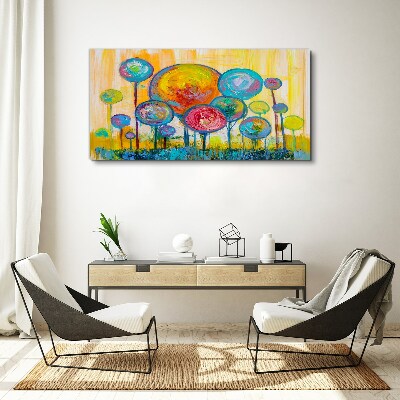 Vászonkép Színes körök a nap ellen