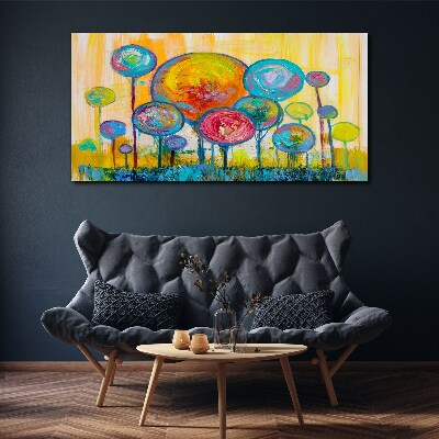 Vászonkép Színes körök a nap ellen