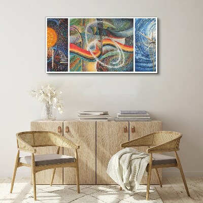 Vászonkép A színek mozgása és harmóniája