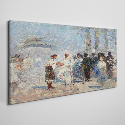 Vászonkép Találkozás vidéken