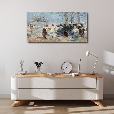 Vászonkép Találkozás vidéken