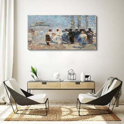 Vászonkép Találkozás vidéken