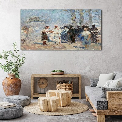 Vászonkép Találkozás vidéken