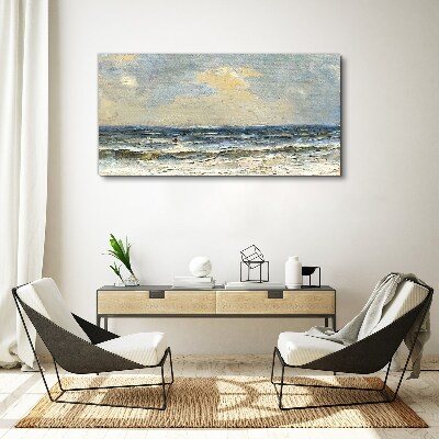 Vászonkép Nyugodt tenger egy nyári napon