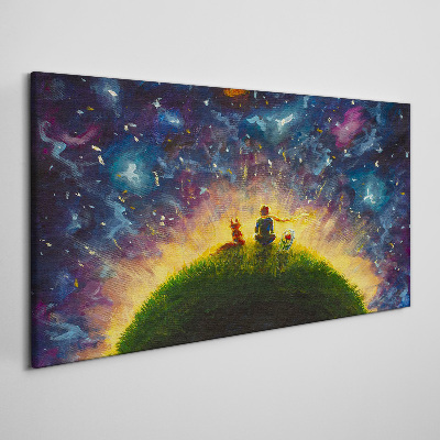 Vászonkép Űrutazás a napfényben