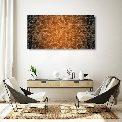 Vászonkép Geometria barna árnyalatokban