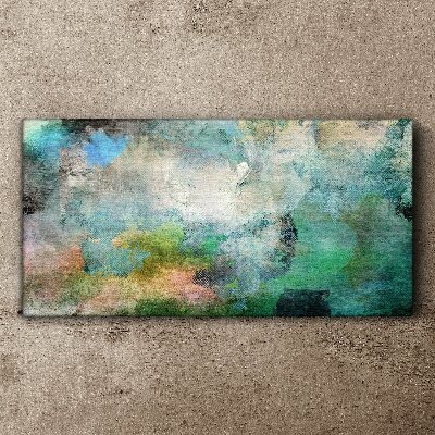 Vászonkép Absztrakt kompozíció a zöld árnyalataiban