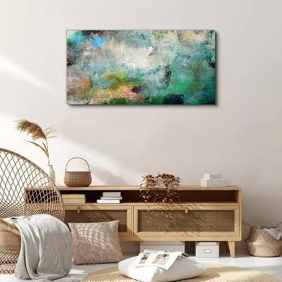 Vászonkép Absztrakt kompozíció a zöld árnyalataiban