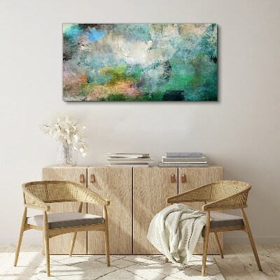 Vászonkép Absztrakt kompozíció a zöld árnyalataiban