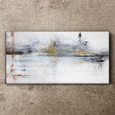 Vászonkép Absztrakt táj a szürke árnyalataiban