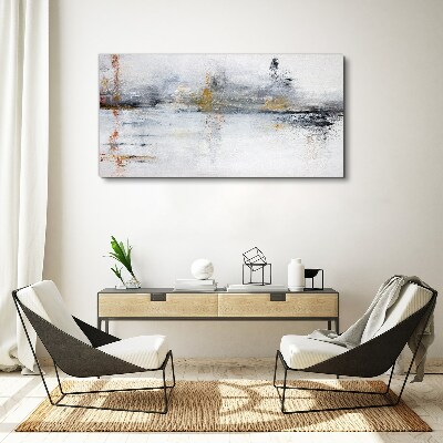 Vászonkép Absztrakt táj a szürke árnyalataiban