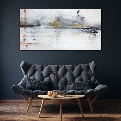 Vászonkép Absztrakt táj a szürke árnyalataiban