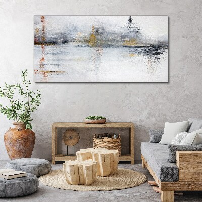 Vászonkép Absztrakt táj a szürke árnyalataiban