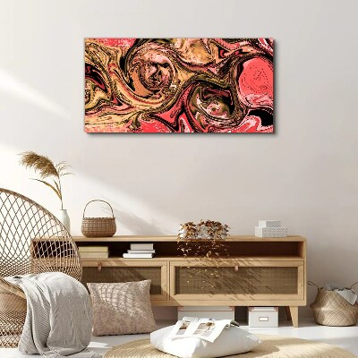 Vászonkép Absztrakt kavarog a rózsaszín árnyalataiban