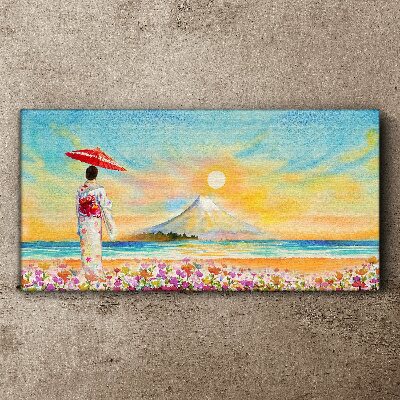 Vászonkép Csendes reggel a tenger mellett