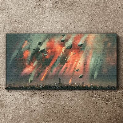 Vászonkép Apokaliptikus városkép