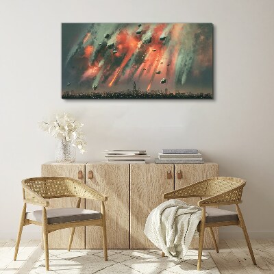 Vászonkép Apokaliptikus városkép