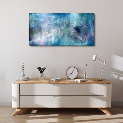 Vászonkép Absztrakt színjáték, kék tónusokkal