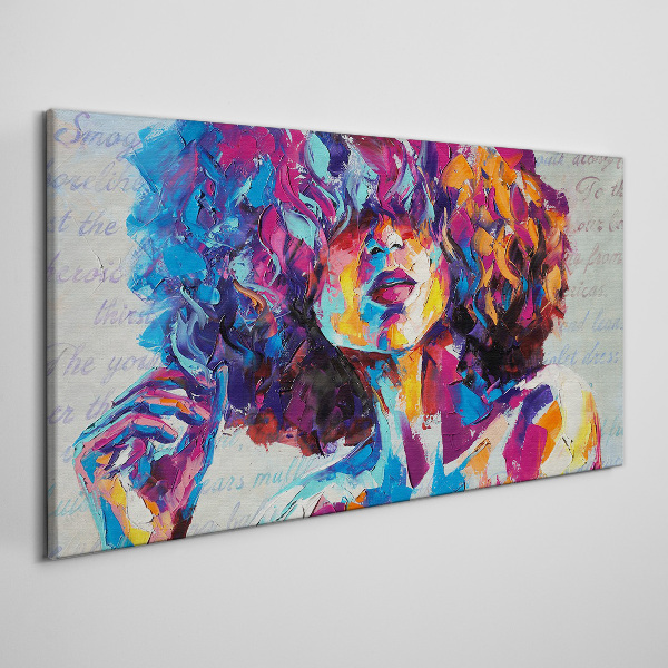 Vászonkép Színes portré kifejezés