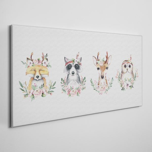 Vászonkép Erdőbarátok virágban