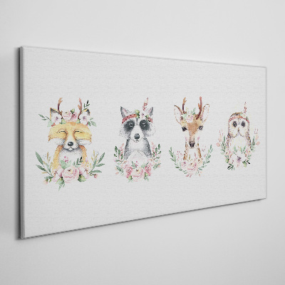 Vászonkép Erdőbarátok virágban