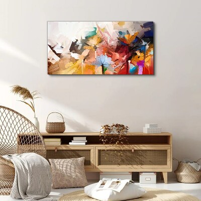 Vászonkép Színes virágok absztrakt stílusban
