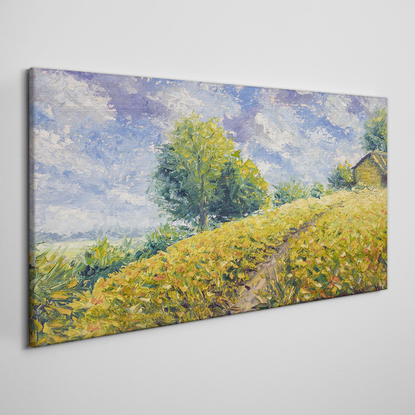 Vászonkép Nyári mező táj