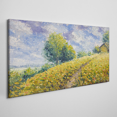 Vászonkép Nyári mező táj