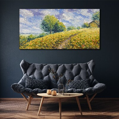 Vászonkép Nyári mező táj