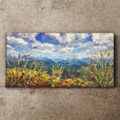 Vászonkép Nyári hegyi tájak