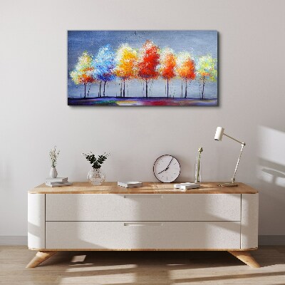 Vászonkép Őszi színek a parkban