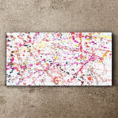 Vászonkép Színes foltok fehér alapon