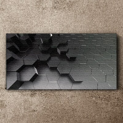 Vászonkép Geometriai szerkezetek a szürke árnyalataiban