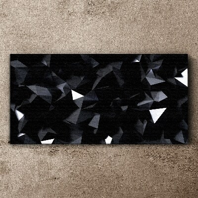 Vászonkép Fekete geometrikus mozaik