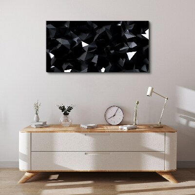 Vászonkép Fekete geometrikus mozaik