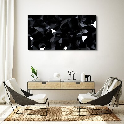 Vászonkép Fekete geometrikus mozaik