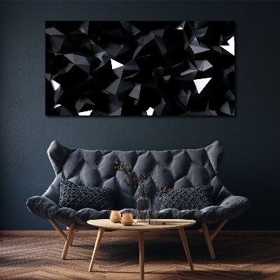 Vászonkép Fekete geometrikus mozaik