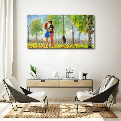 Vászonkép Szerelem a zöldek között