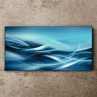 Vászonkép Kék árnyalatú hullámok