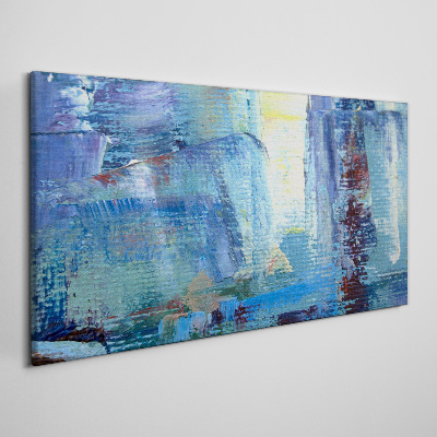 Vászonkép Absztrakt táj kék árnyalataiban