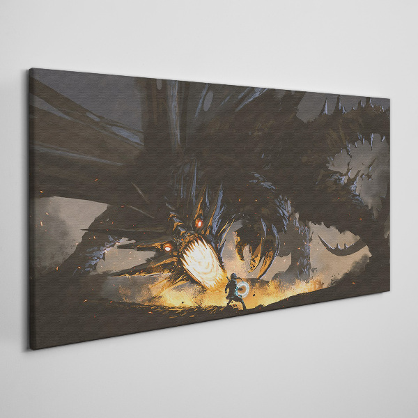 Vászonkép Sárkány a csata hevében