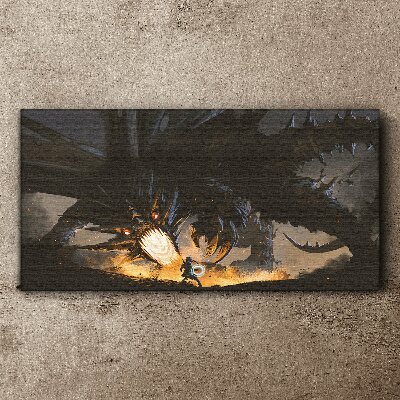 Vászonkép Sárkány a csata hevében