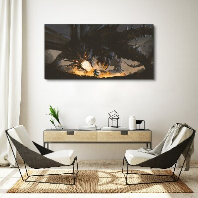 Vászonkép Sárkány a csata hevében