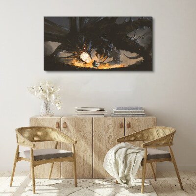 Vászonkép Sárkány a csata hevében