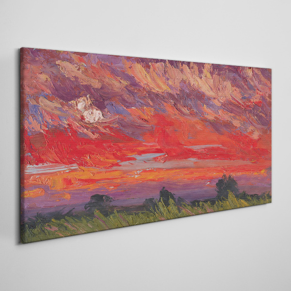Vászonkép Sunset on Fire