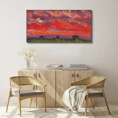 Vászonkép Sunset on Fire