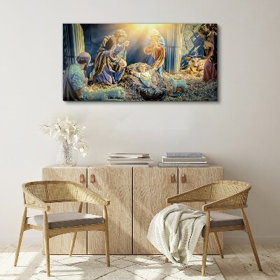 Vászonkép Jézus születésének jelenete