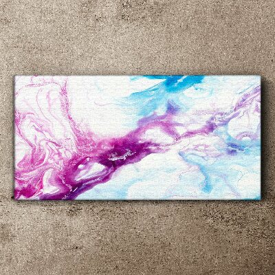 Vászonkép Kék és rózsaszín színhullámok