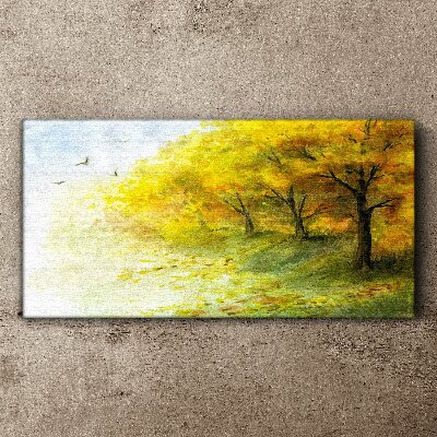 Vászonkép Arany ősz a parkban