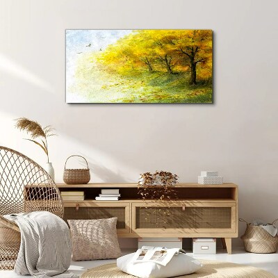 Vászonkép Arany ősz a parkban